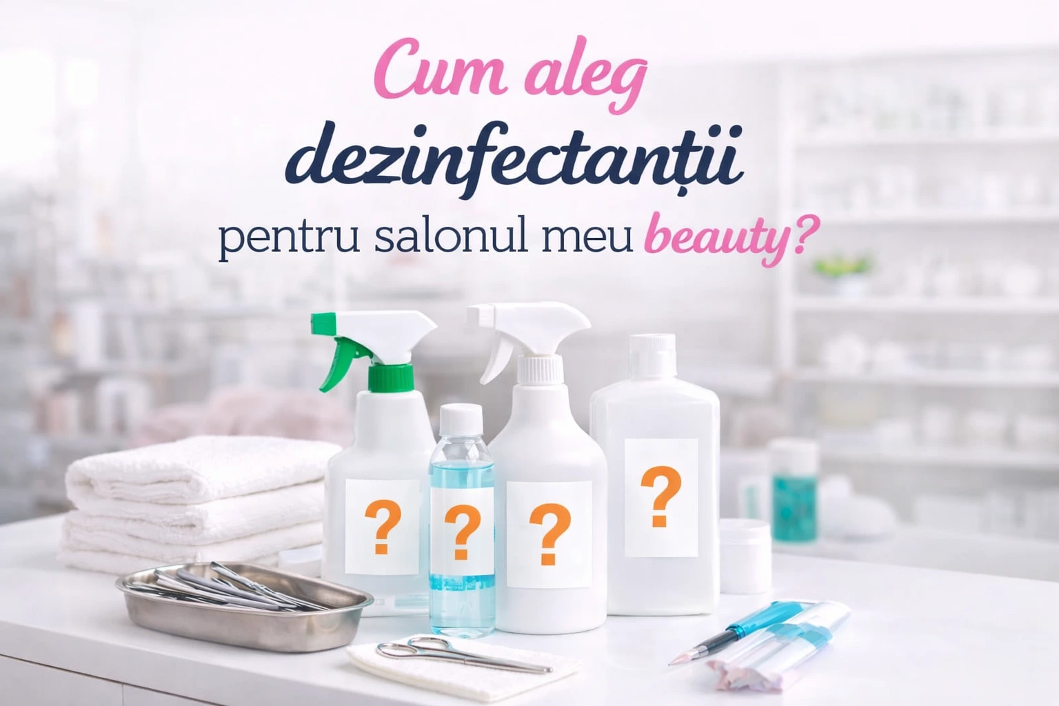 Cum aleg dezinfectanții potriviți pentru salonul meu beauty?