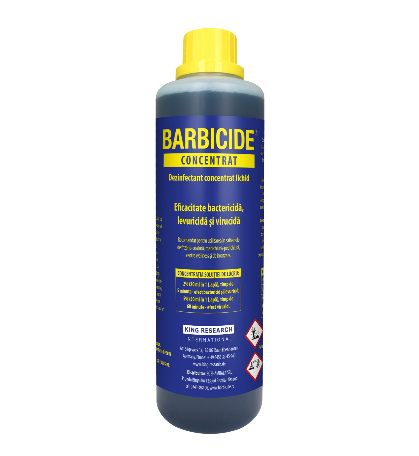 Barbicide dezinfectant instrumentar solutie concentrat 500ml