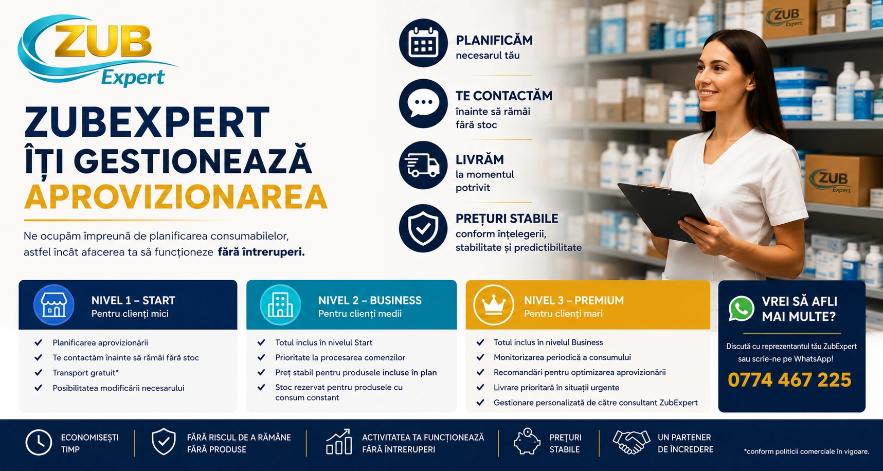 Zub Expert iti gestioneaza aprovizionarea