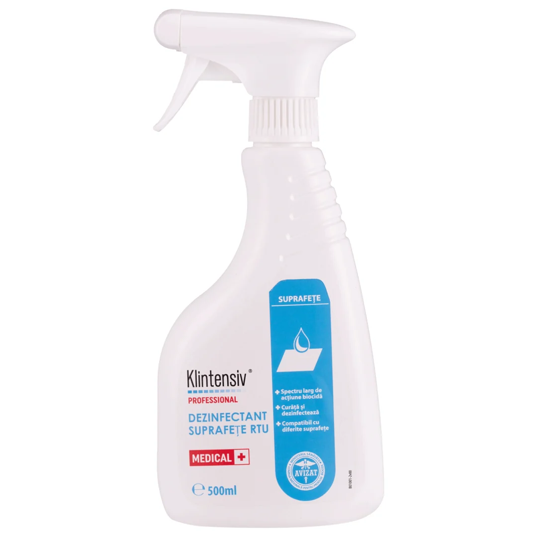 Klintensiv Dezinfectant Suprafețe RTU – gata de utilizare 500ml